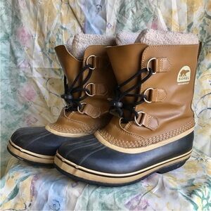 Sorel ladies winter waterproof fleece lined rubber sole ducky boots